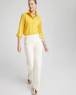 Sale No Iron™ Warm Stripe Jacquard Shirt Tops