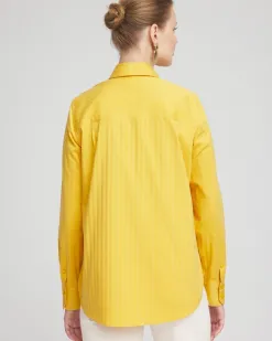 Sale No Iron™ Warm Stripe Jacquard Shirt Tops