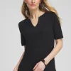 Online Notch Neck Tee Tops