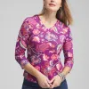 Discount Paisley Everyday 3/4 Sleeve Tee Tops
