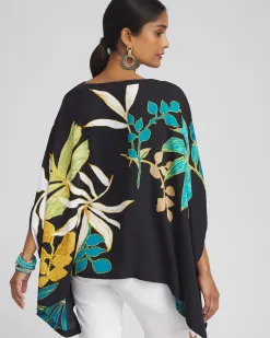 Hot Placed Palms Poncho Tops