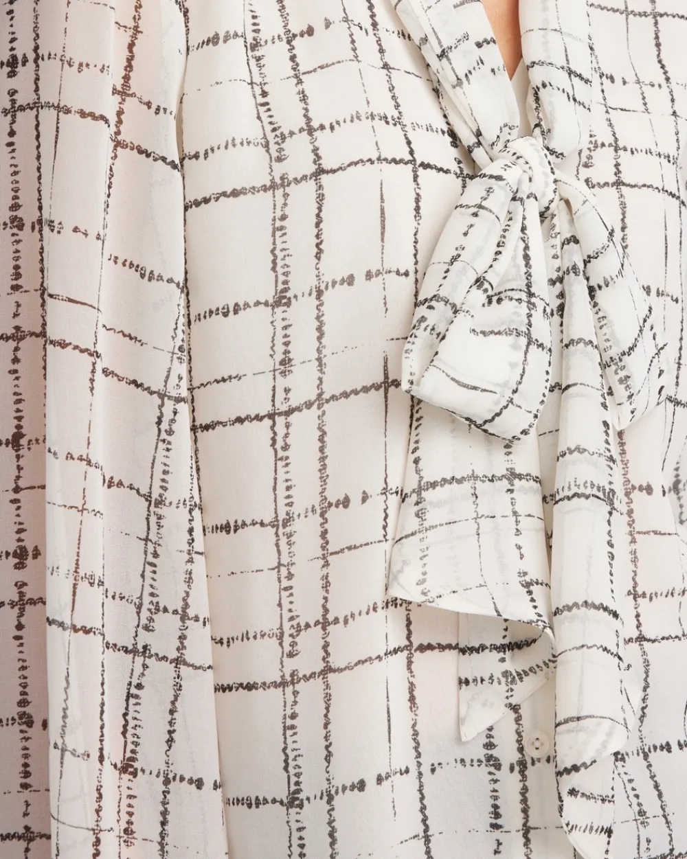 Flash Sale Plaid Tie Bow Blouse Tops | Blouses & Shirts