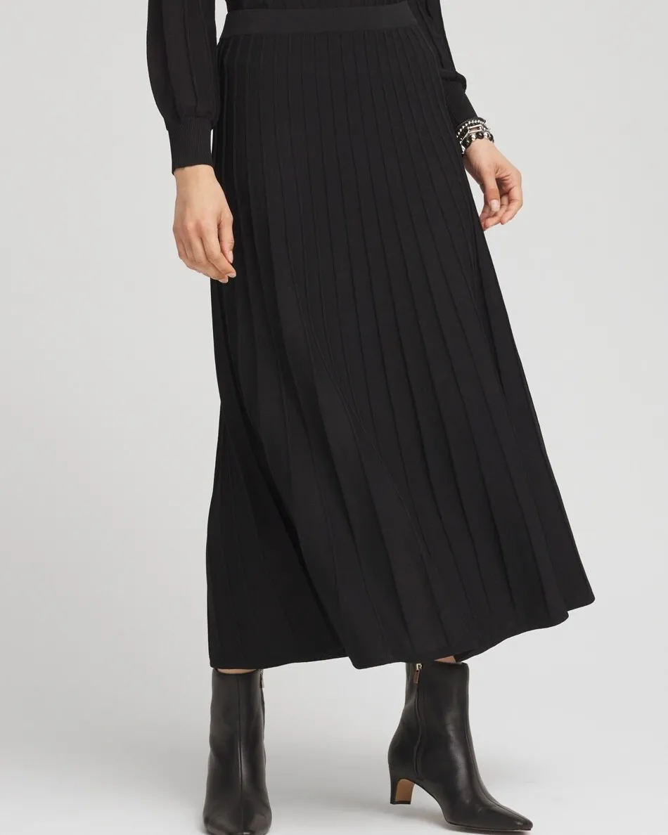 Discount Pleated Knit Skirt Skirts