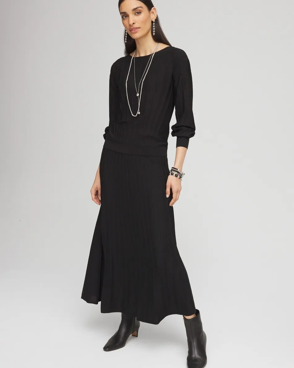 Discount Pleated Knit Skirt Skirts