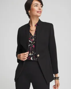 Fashion Ponte Blazer Jackets & Coats