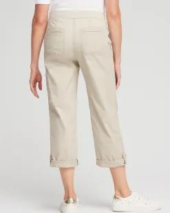 New Poplin Cropped Pants Pants