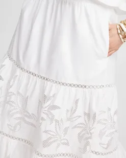 Sale Poplin Pull-on Maxi Skirt Skirts