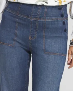 New Pull-On Flare Trouser Jeans Jeans & Denim