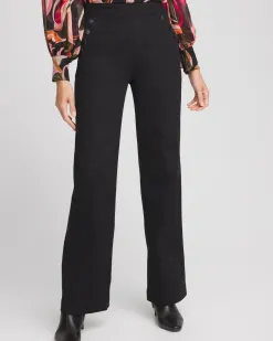 Clearance Pull-On Wide Leg Ankle Jeans Jeans & Denim
