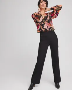Clearance Pull-On Wide Leg Ankle Jeans Jeans & Denim