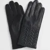 Sale Quilted Leather Gloves Cold Weather Accessories