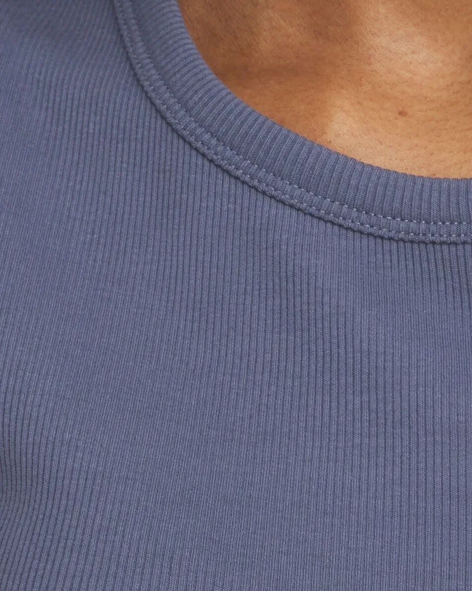 New Ribbed High Neck Tank Tops