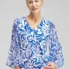 Shop Scrolls Pleated Billow Sleeve Top Tops