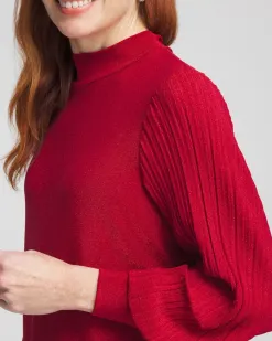 Discount Shimmer Mock-Neck Top Tops | Tees