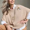 New Short Sleeve Knit Poncho Tops | Ponchos & Ruanas