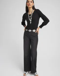 Sale Smocked Long Sleeve Tee Tops