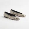 Outlet Snake Print Flats Shoes