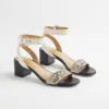 Outlet Snake Print Heels Shoes