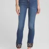 Fashion So Slimming® Girlfriend Sequin Cuff Ankle Jeans Jeans & Denim