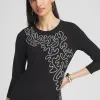 Discount Soutache Detail Top Tops
