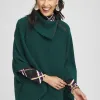 Cheap Split Neck Sweater Poncho Tops | Ponchos & Ruanas