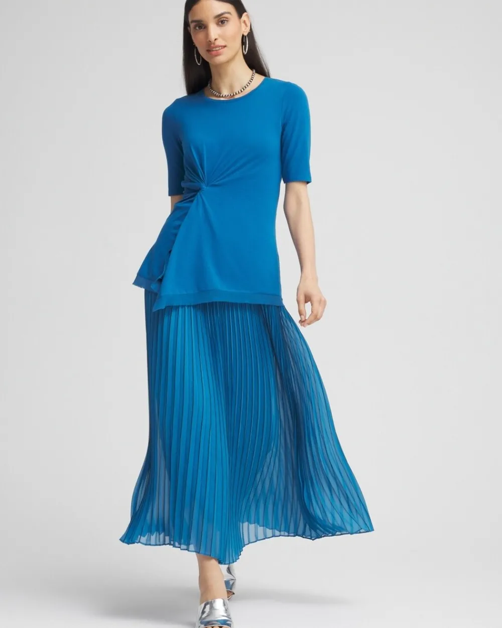 Best Sale Sunburst Pleated Skirt Skirts