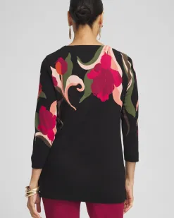 Best Sale Swirl V-Neck Tunic Tops