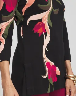 Best Sale Swirl V-Neck Tunic Tops