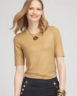 Online The Touch Of Cool™ Foil Elbow Sleeve Layering Tee Tops
