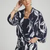 Store Tie Front Kimono Tops