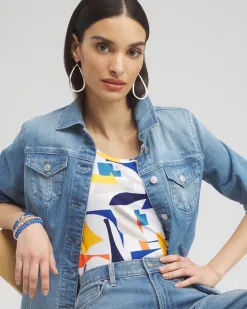 Shop Touch Of Cool™ Abstract Polished Tank Tops