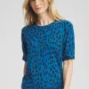 Sale Touch Of Cool™ Dots Roll Cuff Tee Tops