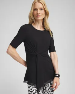 New Touch Of Cool™ Draped Tunic Tops