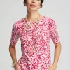 Cheap Touch Of Cool™ Leopard Short Sleeve Tee Tops