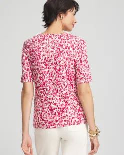 Cheap Touch Of Cool™ Leopard Short Sleeve Tee Tops