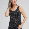 Sale Touch Of Cool™ Polka Dot Polished Tank Tops