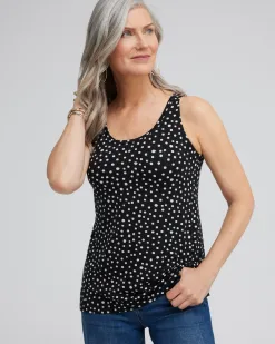 Sale Touch Of Cool™ Polka Dot Polished Tank Tops