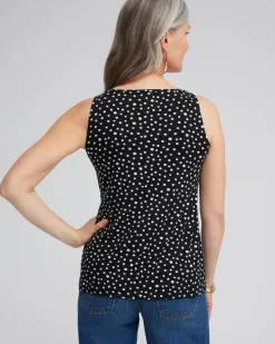Sale Touch Of Cool™ Polka Dot Polished Tank Tops
