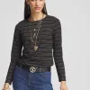 Clearance Touch Of Cool™ Shine Stripes Layering Tee Tops | Tees