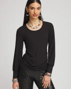 Sale Touch Of Cool™ Shirred Layering Tee Tops | Tees