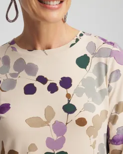Clearance Touch Of Cool™ Sprig Dot Long Sleeve Layering Tee Tops