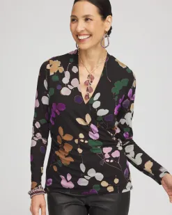Discount Touch Of Cool™ Sprigs Surplice Top Tops