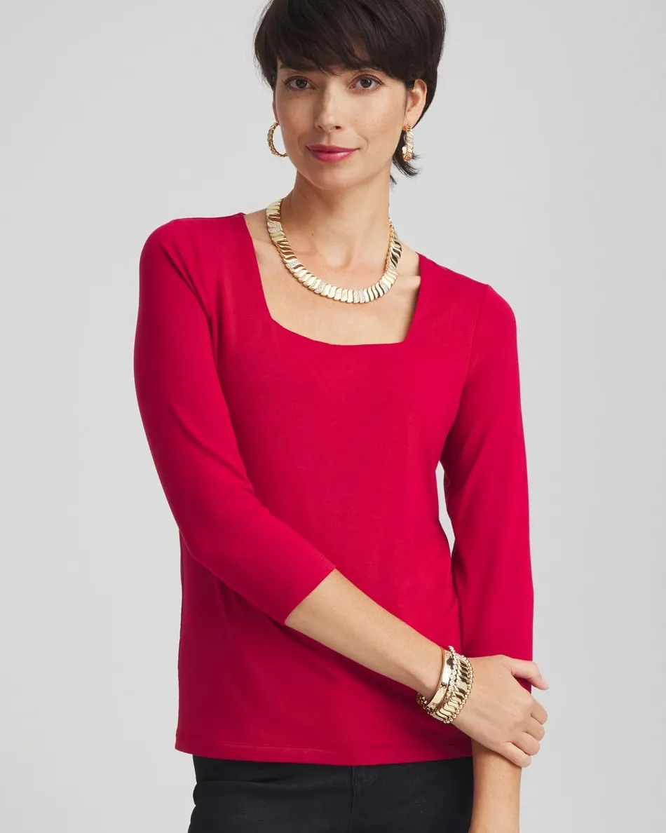 Best Touch Of Cool™ Square Neck Tee Tops