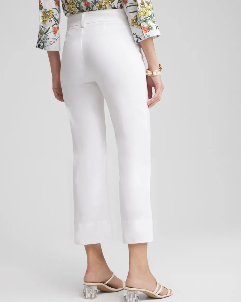Hot Trapunto Wide Leg Cropped Pants Pants