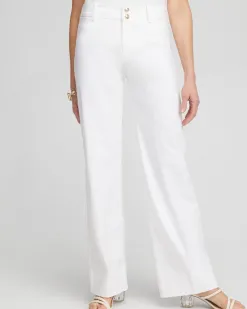 Shop Trapunto Wide Leg Pants Pants