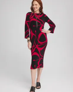 Fashion Travelers™ Bell Sleeve Boat Neck Dress Dresses