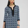Hot Travelers™ Geo Print Kurta Top Tops