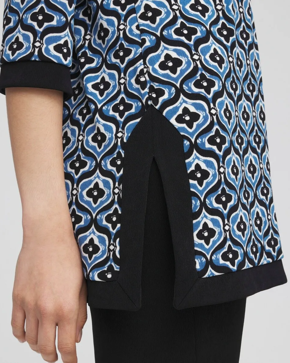 Hot Travelers™ Geo Print Kurta Top Tops