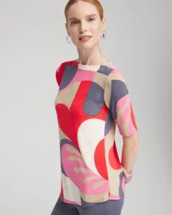 Fashion Travelers™ Modern Elbow Sleeve Top Tops
