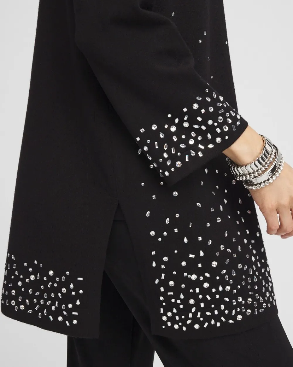Fashion Travelers™ Rhinestone Cardigan Jackets & Coats